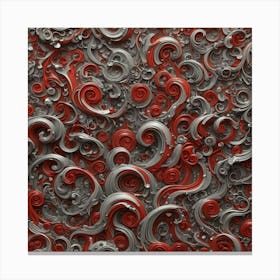 Abstract Swirls 5 Canvas Print