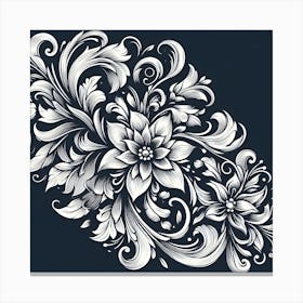 Russian Floral Pattern 1 Canvas Print