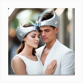 Futuristic Couple 146 Canvas Print