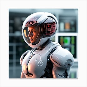 Futuristic Female Robot 3 Canvas Print