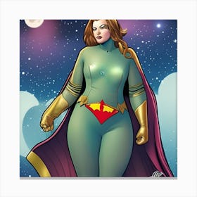 Female Superhero Canvas Print
