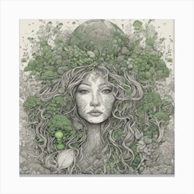 Woman Of The Forest Canvas Print
