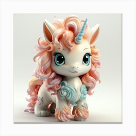 Unicorn 3d Print 1 Canvas Print