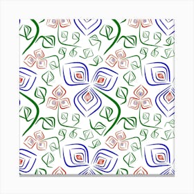 Bloom Nature Plant Pattern Canvas Print