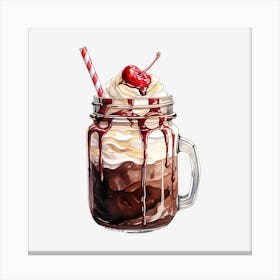 Ice Cream Sundae 2 Canvas Print