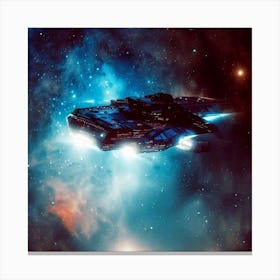 Spaceship In Space 1 Canvas Print