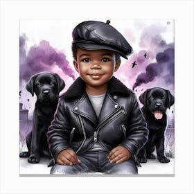 Black Labrador Canvas Print