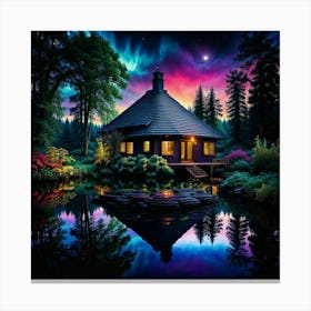 Cabin In The Woods Canvas Print