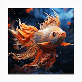 Siamese Betta Fish 4 Canvas Print