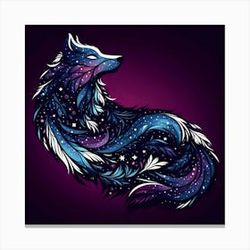 Galaxy Wolf Canvas Print