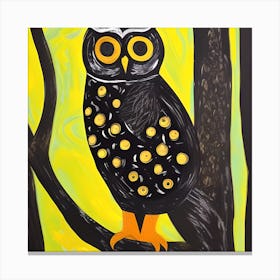 Painted Owl Canvas Print