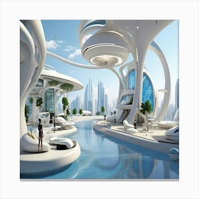 Art1 - world2100 - lifestyle - imagine Canvas Print