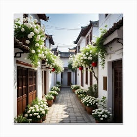 Callesita Casas Chinas Canvas Print