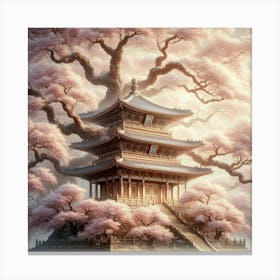 Asian Pagoda Canvas Print