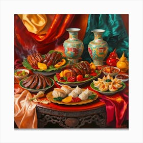 Chinese Food Canvas Print