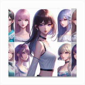 Anime Girl (76) Canvas Print