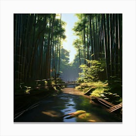 Sagano Bamboo Forest Canvas Print