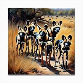 Family Outing.AI 1 Canvas Print