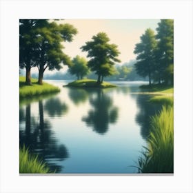 Landscape Painting 232 Canvas Print