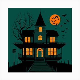 Halloween House 3 Canvas Print