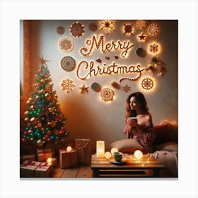 Christmas Merry Canvas Print