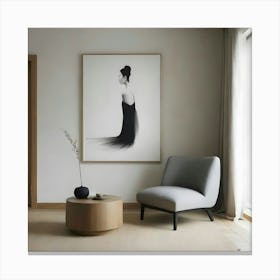 Portrait Of An Asian Woman Canvas Print