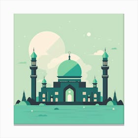 Muslim Mosque Canvas Print