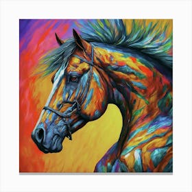 Colorful Horse 3 Canvas Print