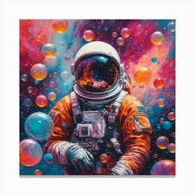 Bubbles In Space Canvas Print