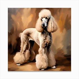 Poodle Painting Canvas Print