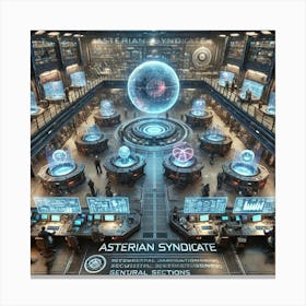 A Research Development Labs Asterian Syndicate 1024 Canvas Print