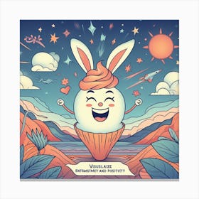 Ice Cream Bunny 1 Canvas Print