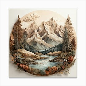 Mountain Landscape 9 Canvas Print