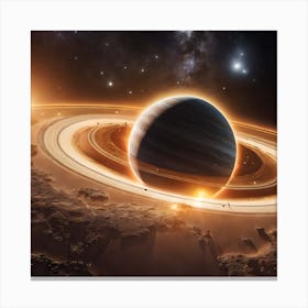 Interplanetery Earth 8 Canvas Print