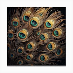 Golden Feathers 1 Canvas Print