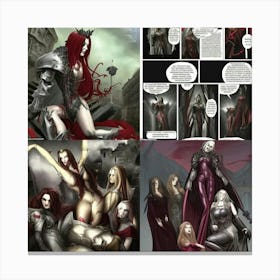 Vampire Women Of Horror 1 Canvas Print
