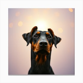 Doberman heaven Canvas Print