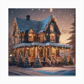 Christmas House 148 Canvas Print