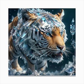 Ice Tiger Canvas Print
