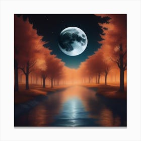 Harvest Moon Dreamscape 12 Canvas Print