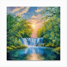 Tranquil Cascades Canvas Print