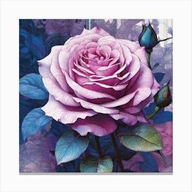 Rose purple Canvas Print