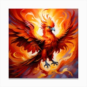 Fiery Phoenix 7 Canvas Print