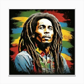 Bob Marley Square Art Print Canvas Print