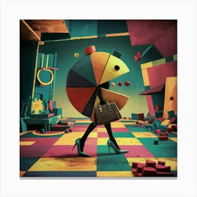 Pie Chart Canvas Print