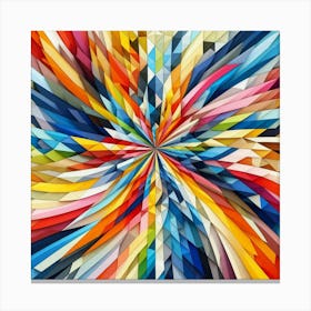 Abstract Geometric Pattern 18 Canvas Print