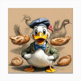 Donald Duck 21 Canvas Print