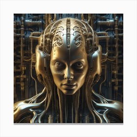 Futuristic Woman 66 Canvas Print