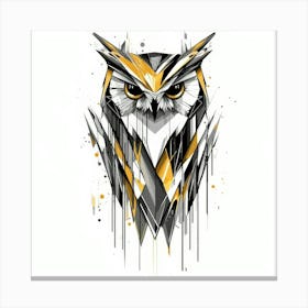 Abstract Owl 1 Canvas Print