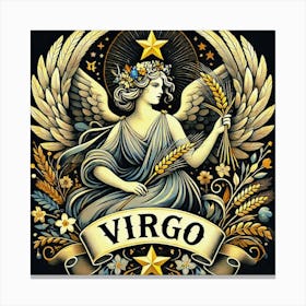 Virgo Zodiac Sign, Earth Element, The Maiden Canvas Print